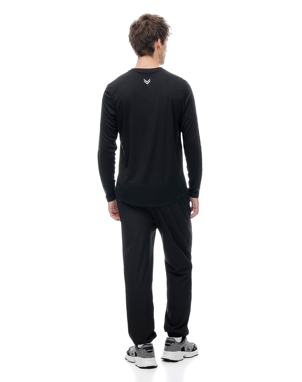 Jogger secado rápido negro hombre