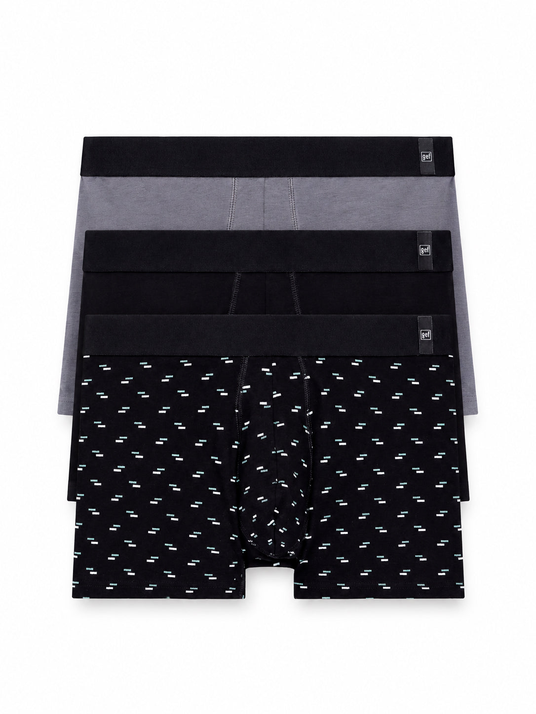 Bóxer medio algodón jersey x3unds surtido hombre