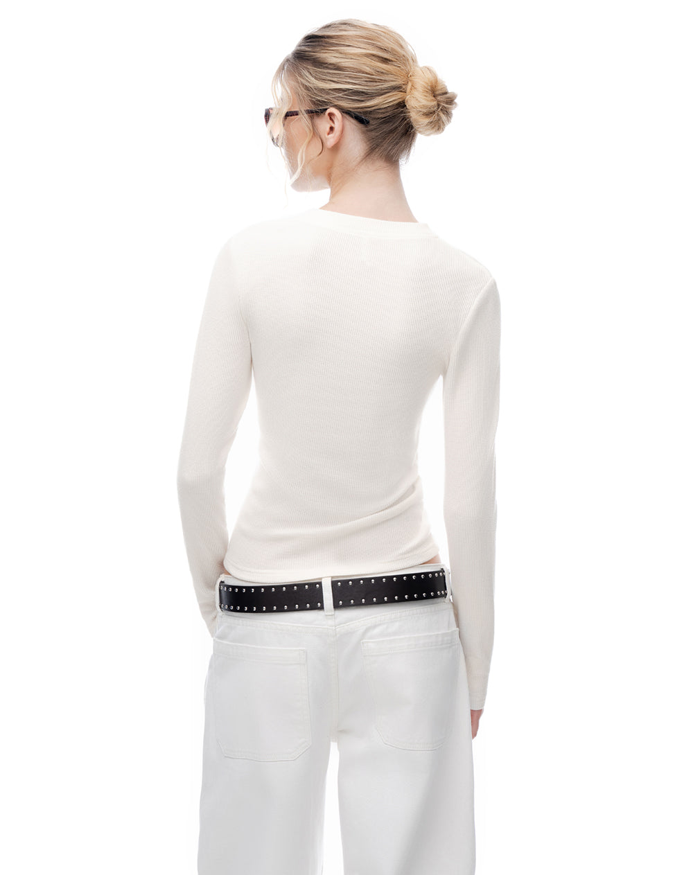 Camibuzo slim blanca mujer