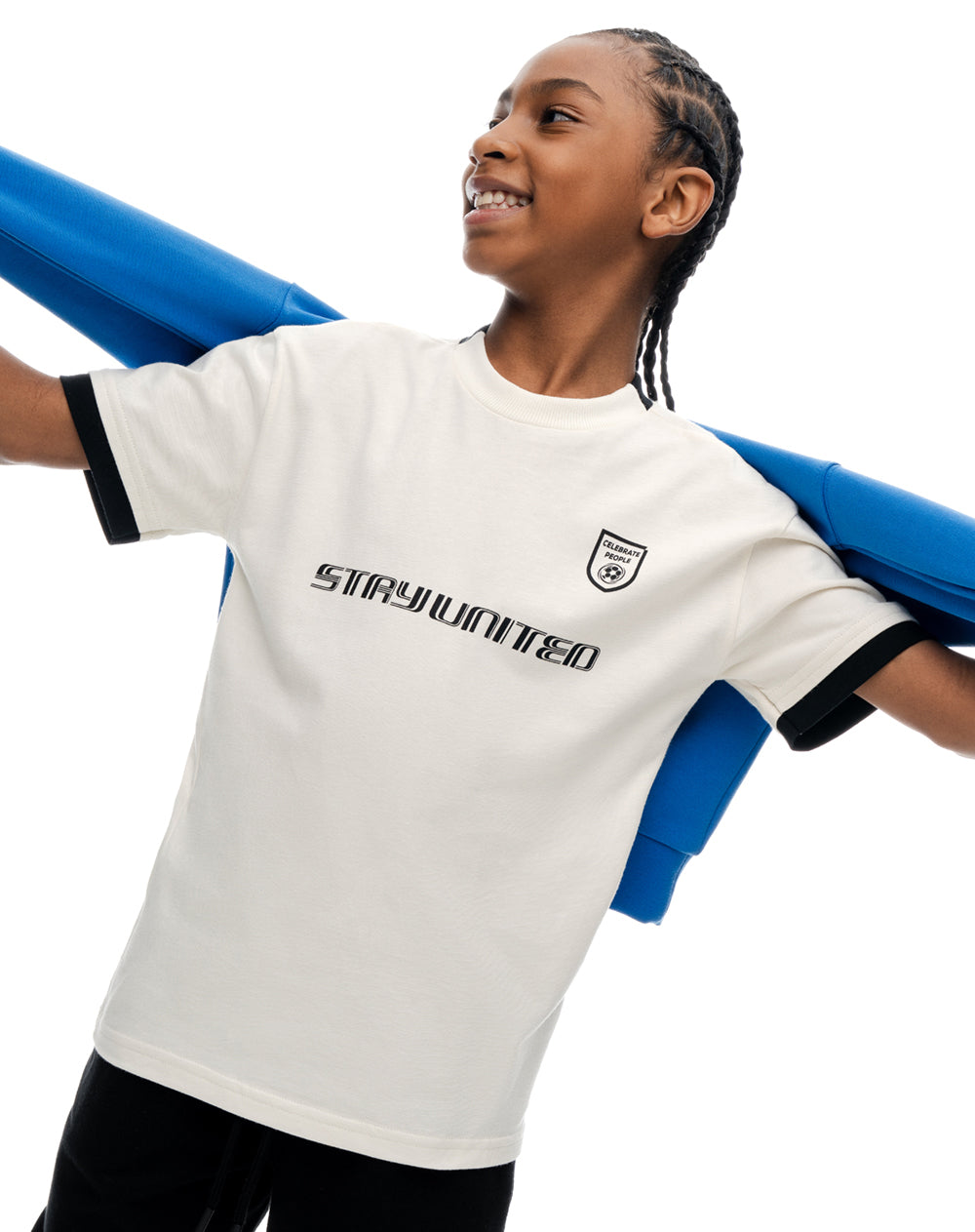 Camiseta regular manga corta vainilla niño