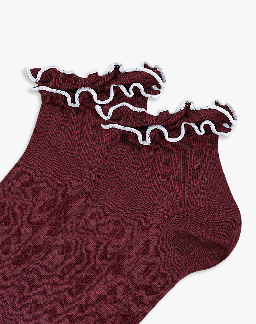 Medias cortas rojas mujer