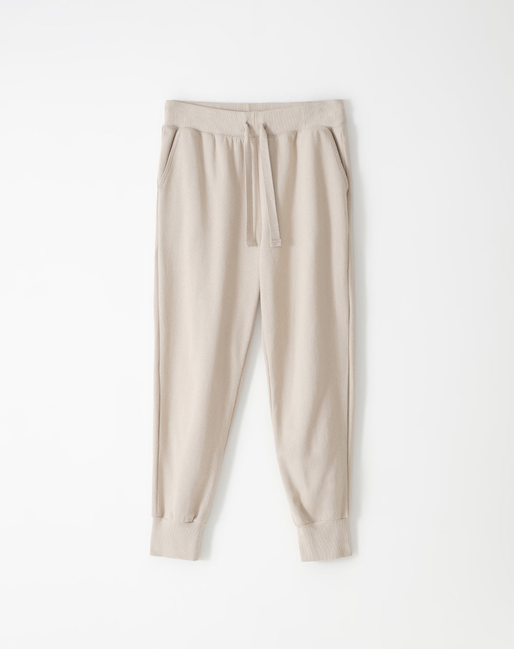 Jogger tiro medio algodóm habano mujer