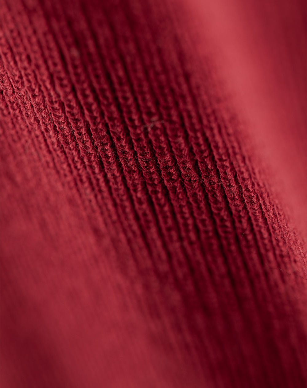 Buzo regular tejido de punto algodón rojo hombre