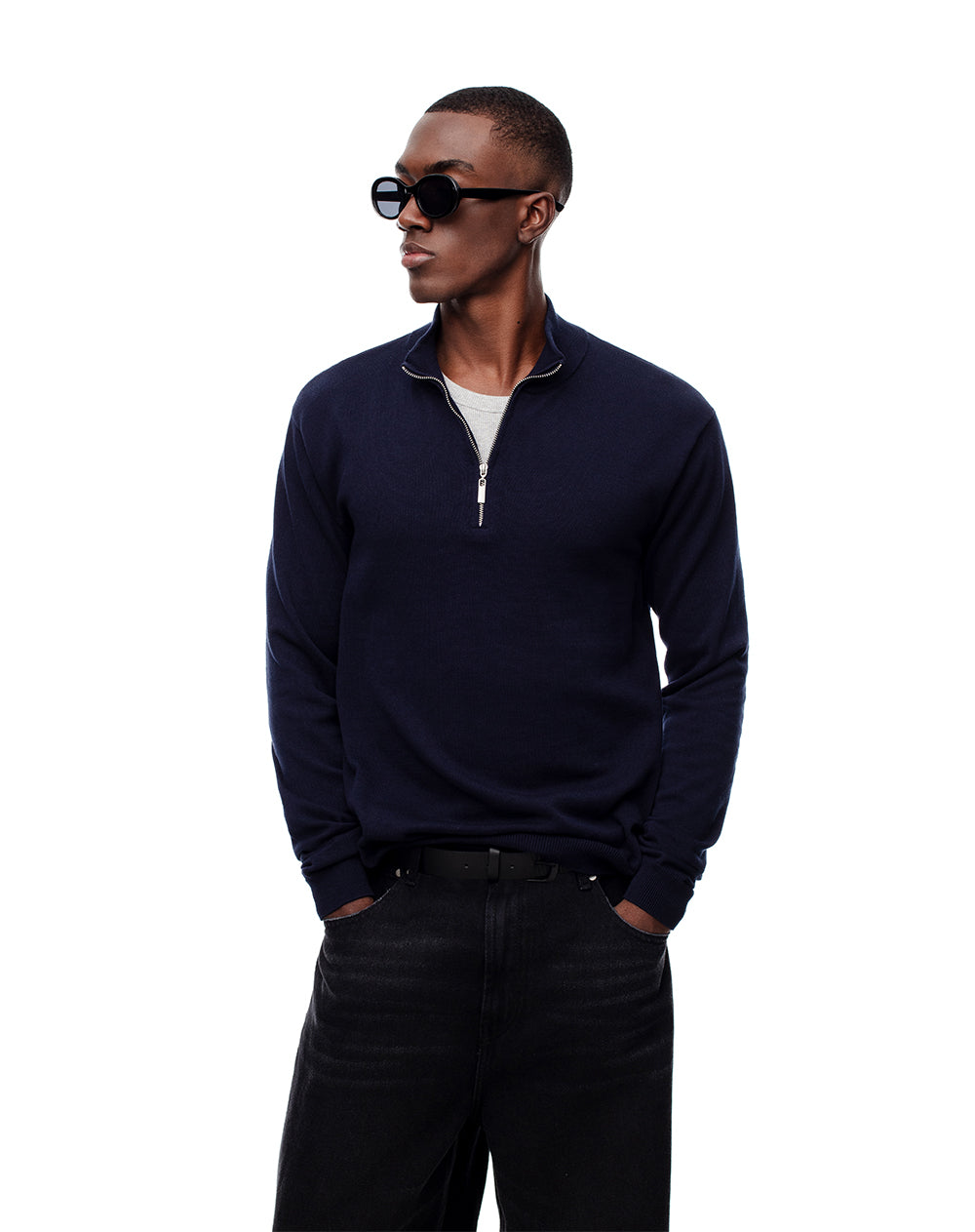 Buzo regular fit azul