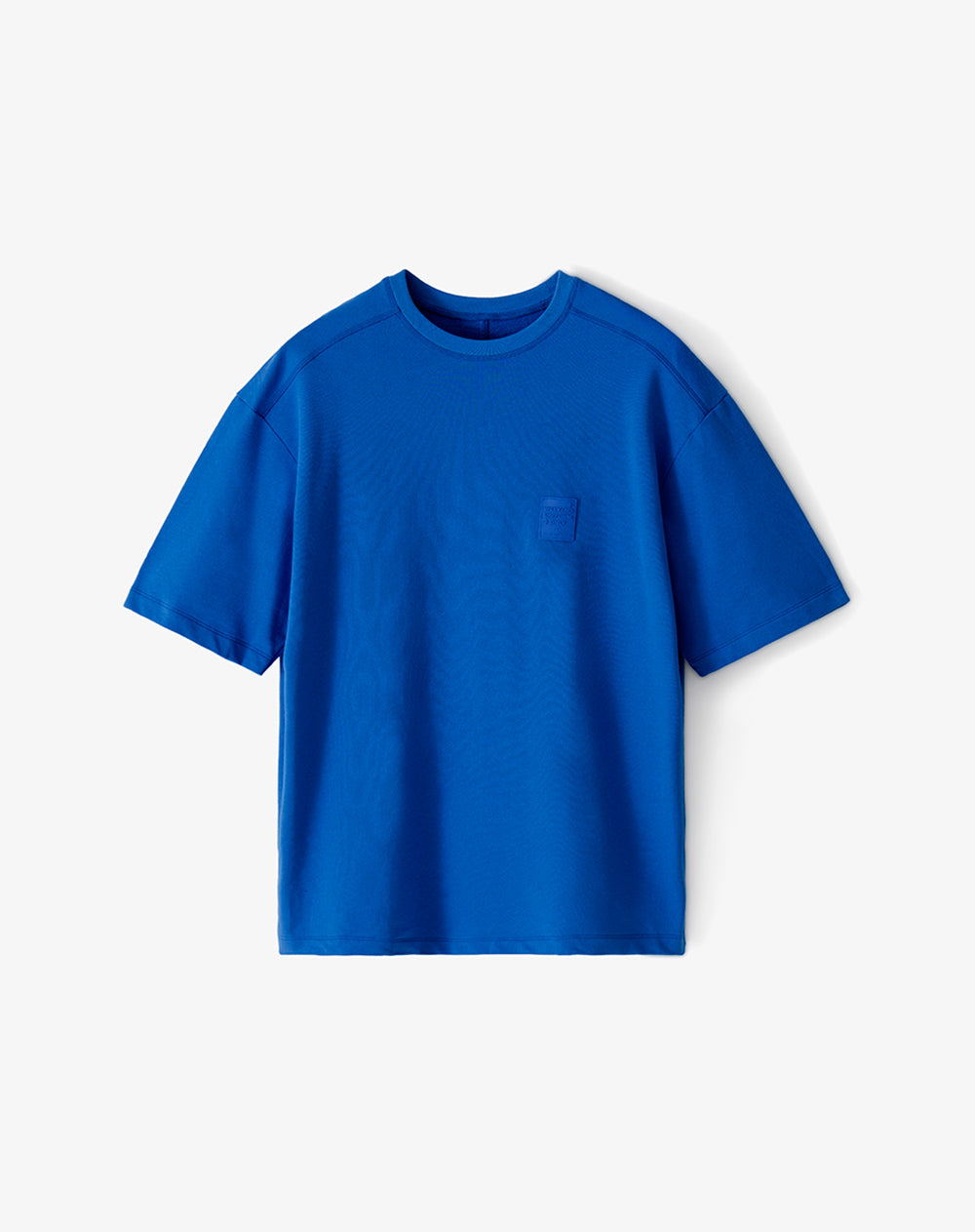 Camiseta oversize manga corta azul hombre