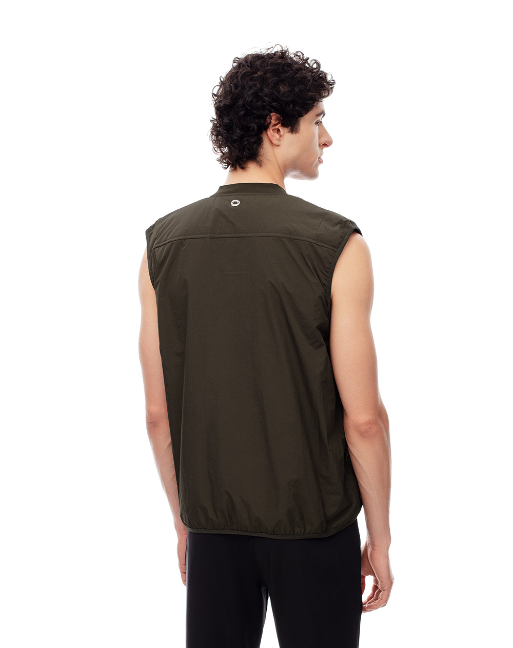 Chaleco regular alcolchado verde hombre