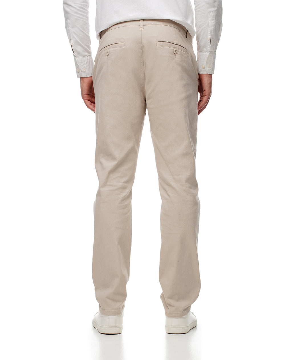 Pantalón chino slim 98% algodón habano hombre