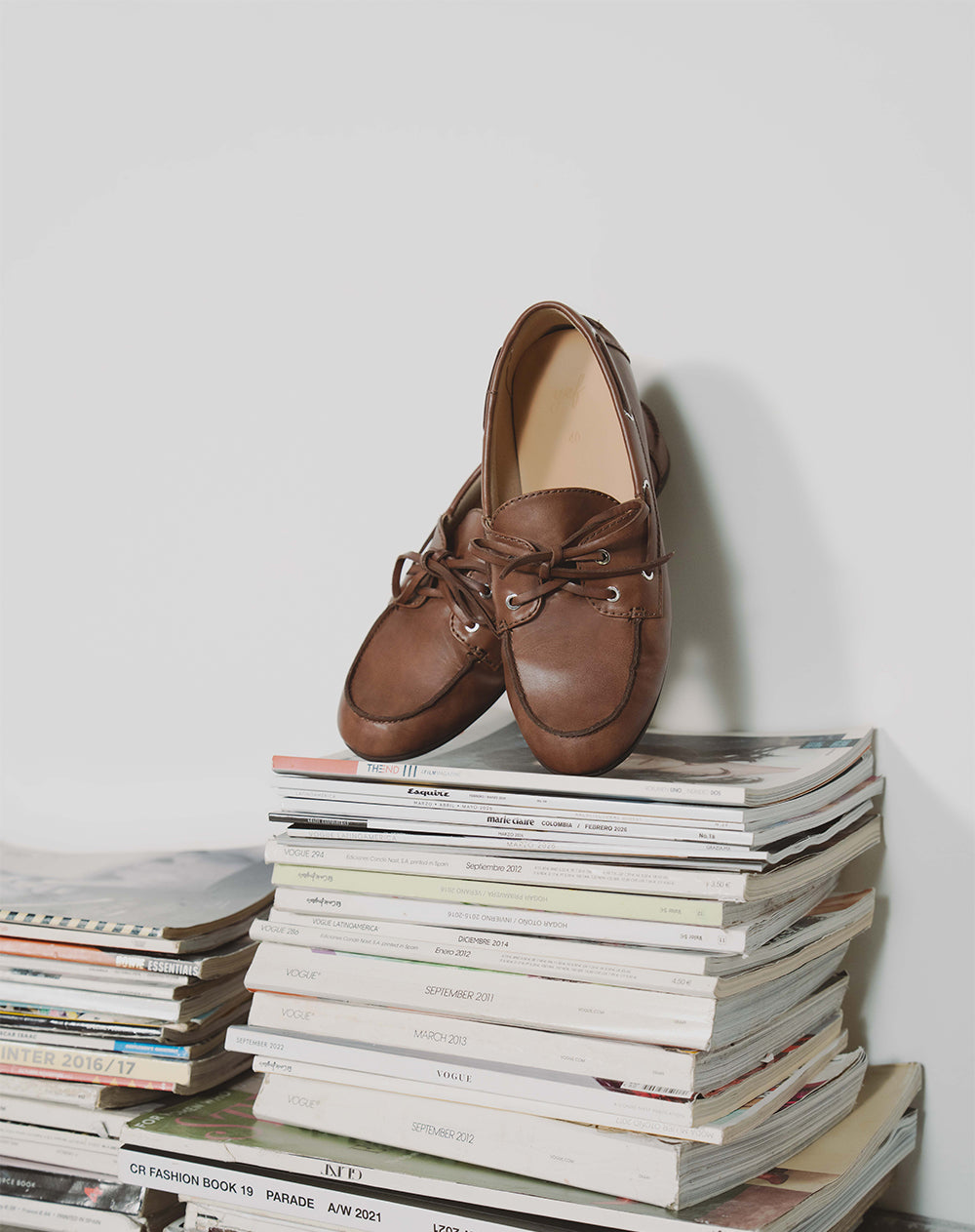 Zapatos loafer café mujer