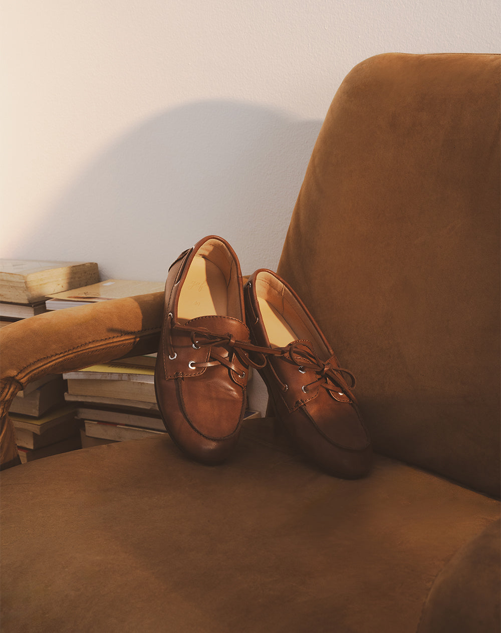 Zapatos loafer café mujer