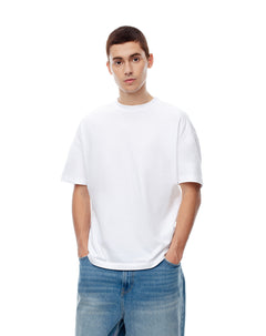 Camiseta regular algodón blanca hombre