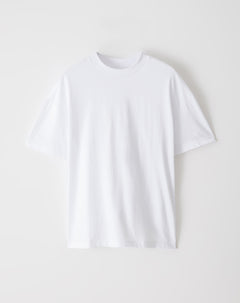 Camiseta regular algodón blanca hombre