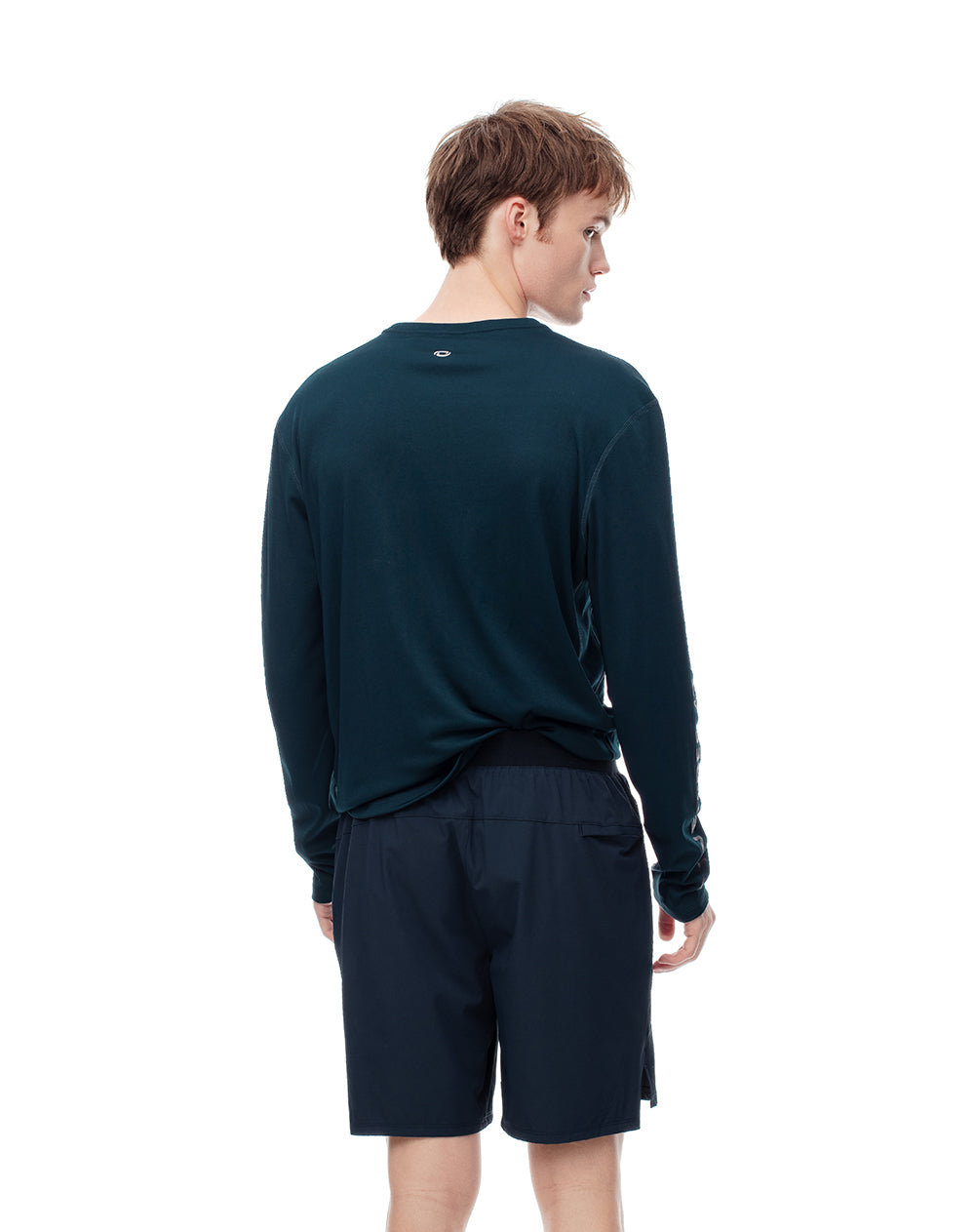 Pantaloneta deportiva secado rápido azul hombre