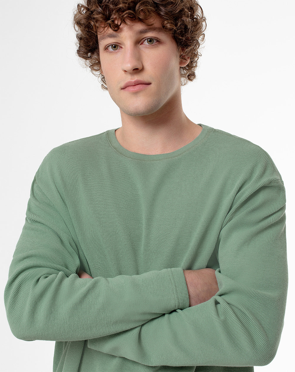 Camibuzo oversize algodón verde hombre