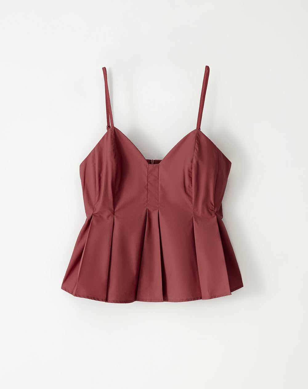 Camisa fit tiras terracota