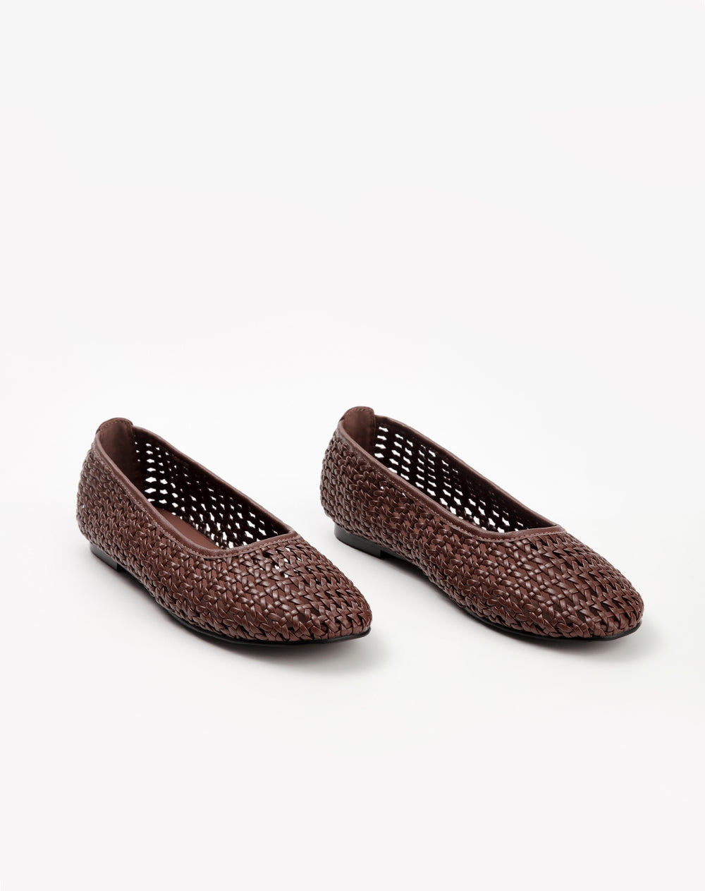 Bailarinas tejidas café mujer