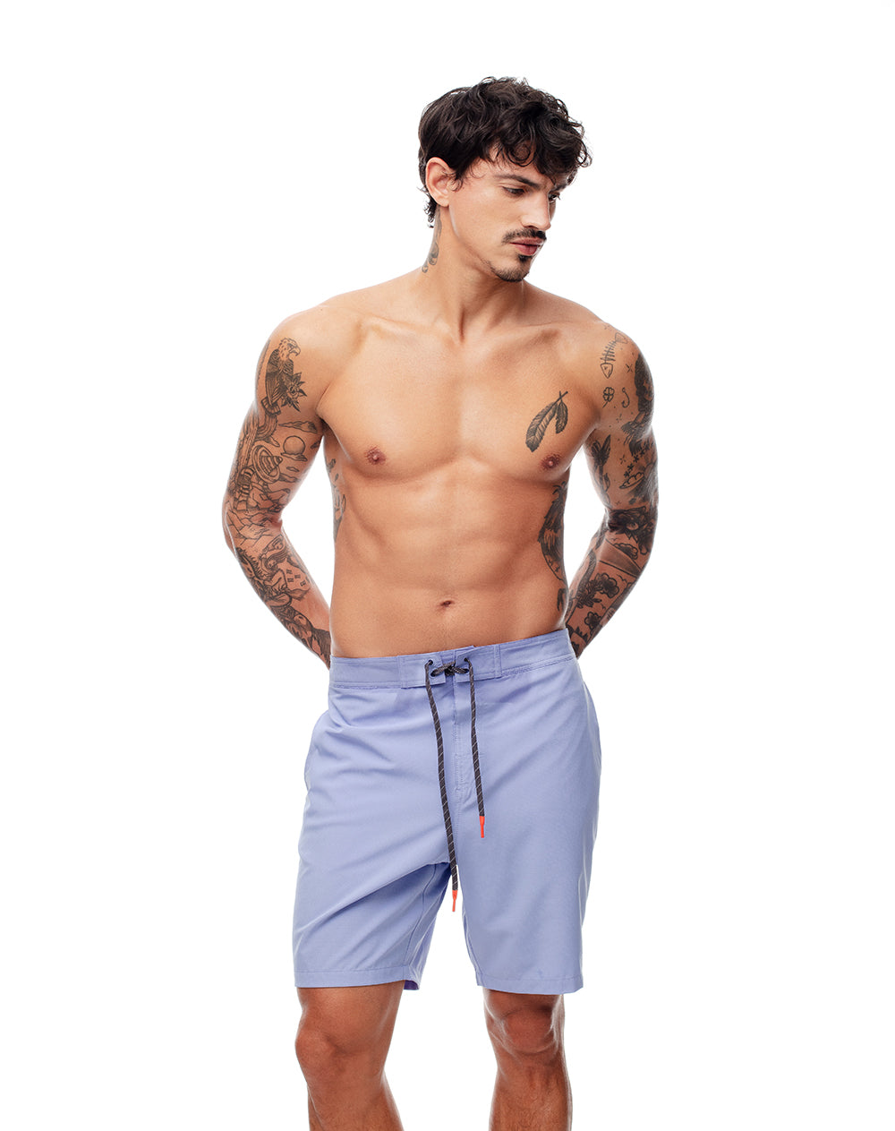 Pantaloneta de baño lila hombre