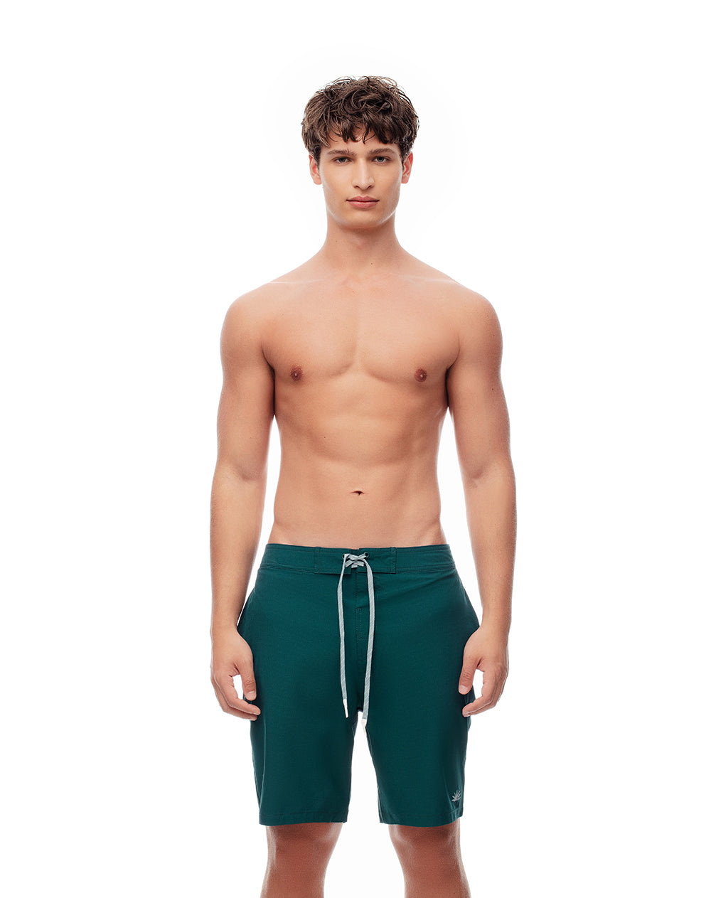 Pantaloneta de baño verde hombre