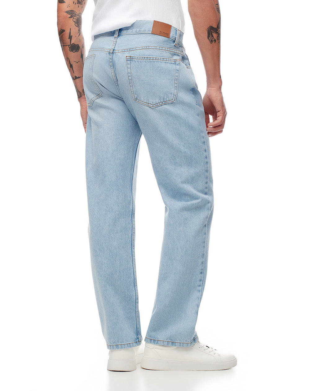 Jean recto índigo claro hombre