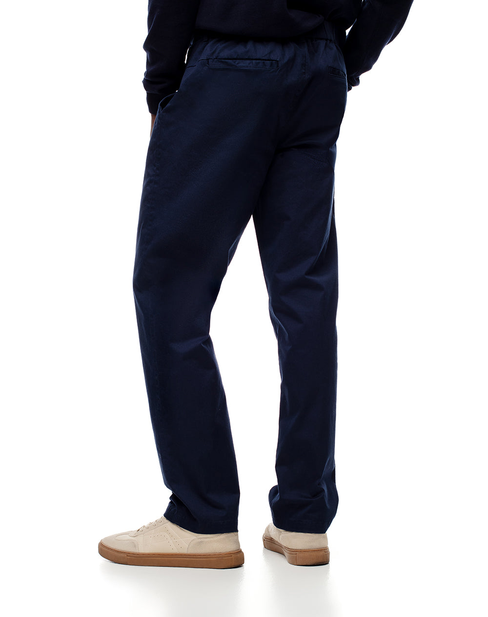 Pantalón chino 98% algodón azul hombre