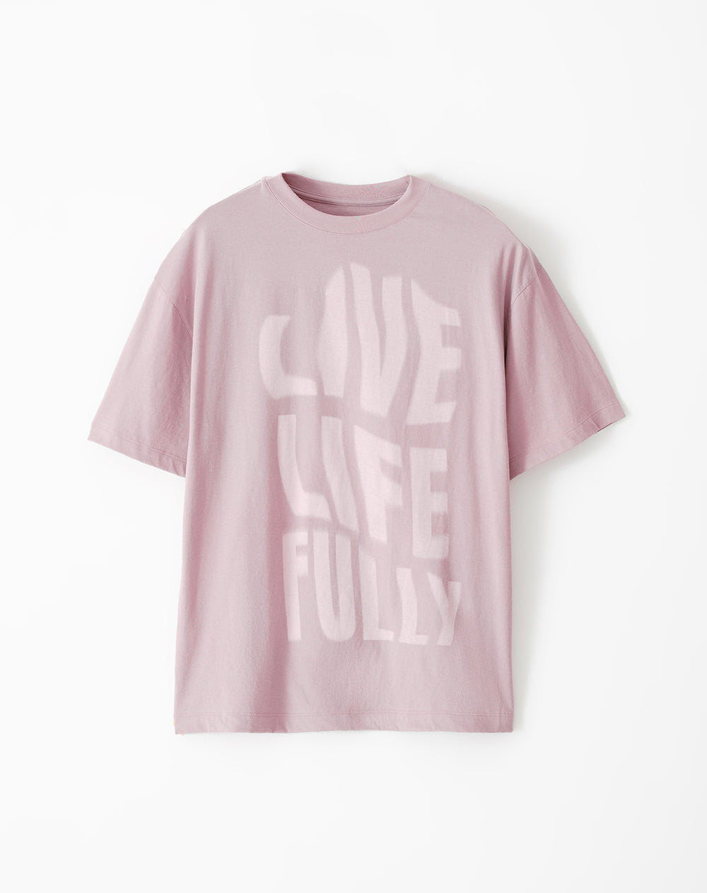 Camiseta regular algodón palo rosa estampada hombre