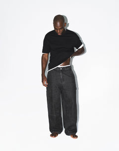 Jean carpintero negro hombre