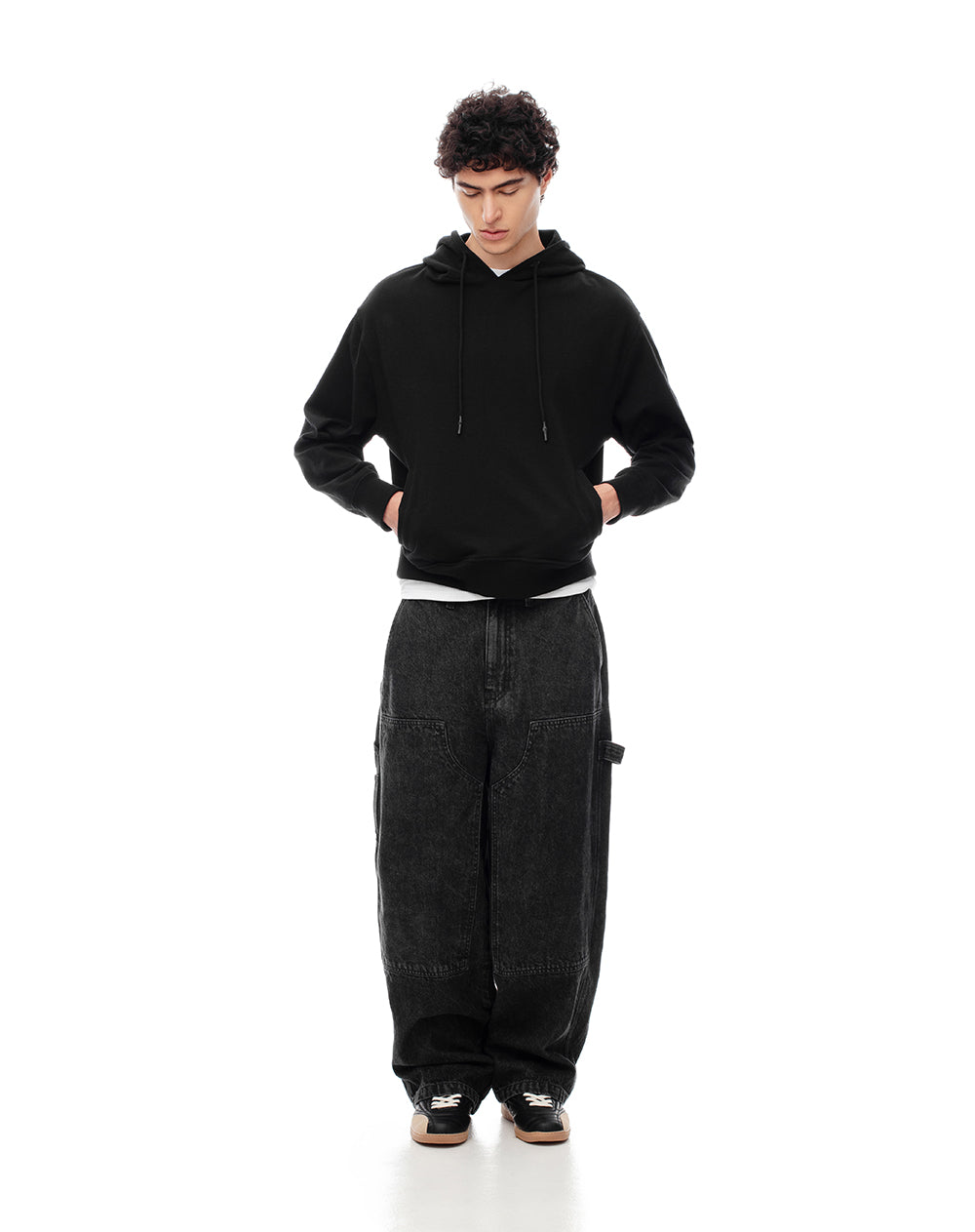 Jean carpintero negro hombre