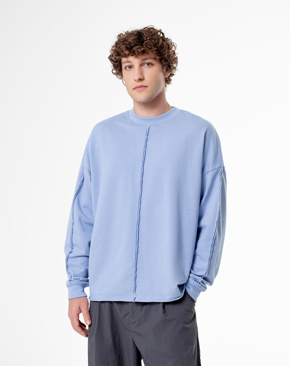 Buzo regular azul hombre - Main Image