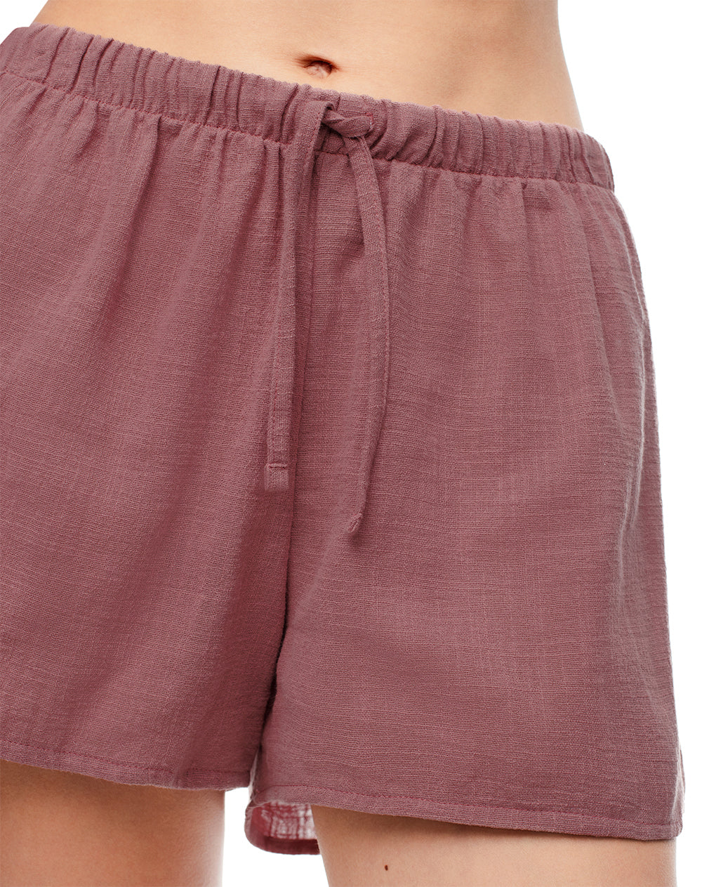 Short algodón malva mujer
