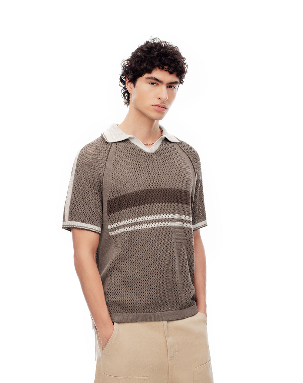 Polo regular fit café