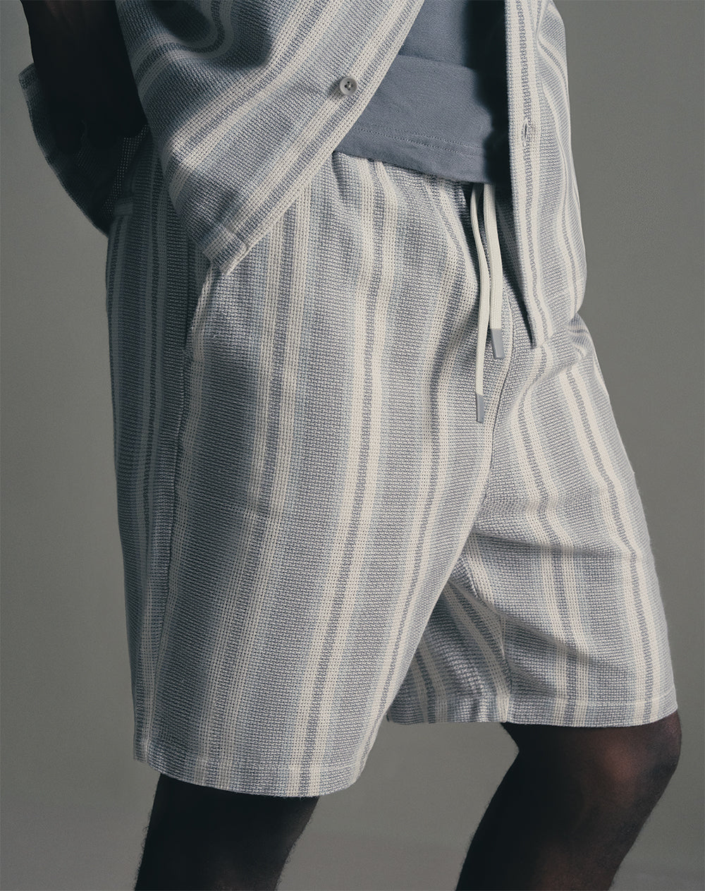 Bermuda regular algodón rayas hombre