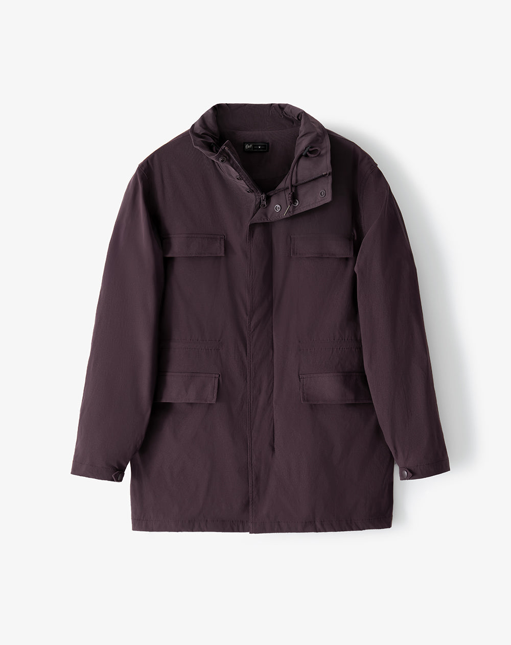Chaqueta rompevientos regular vinotinto hombre