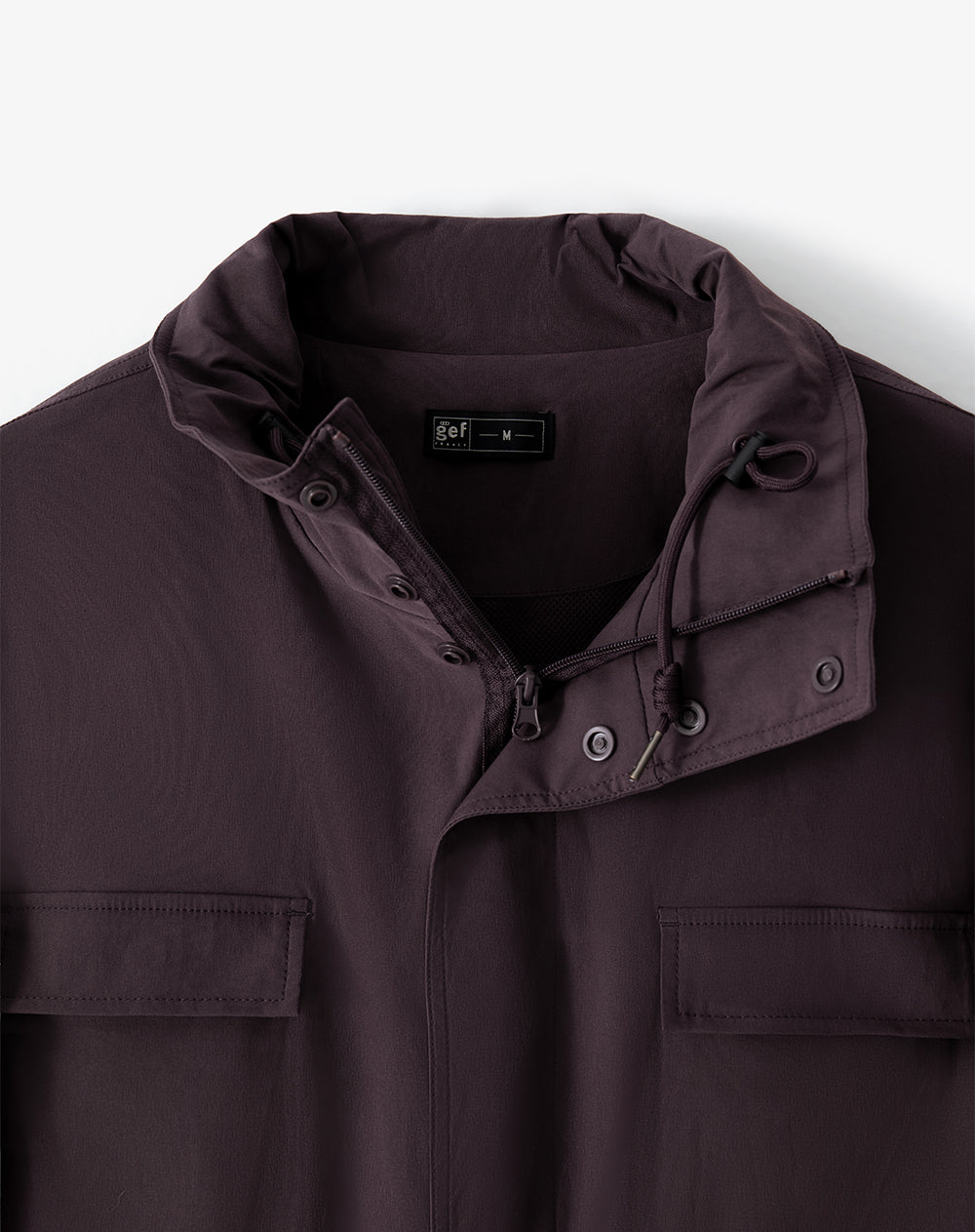 Chaqueta rompevientos regular vinotinto hombre