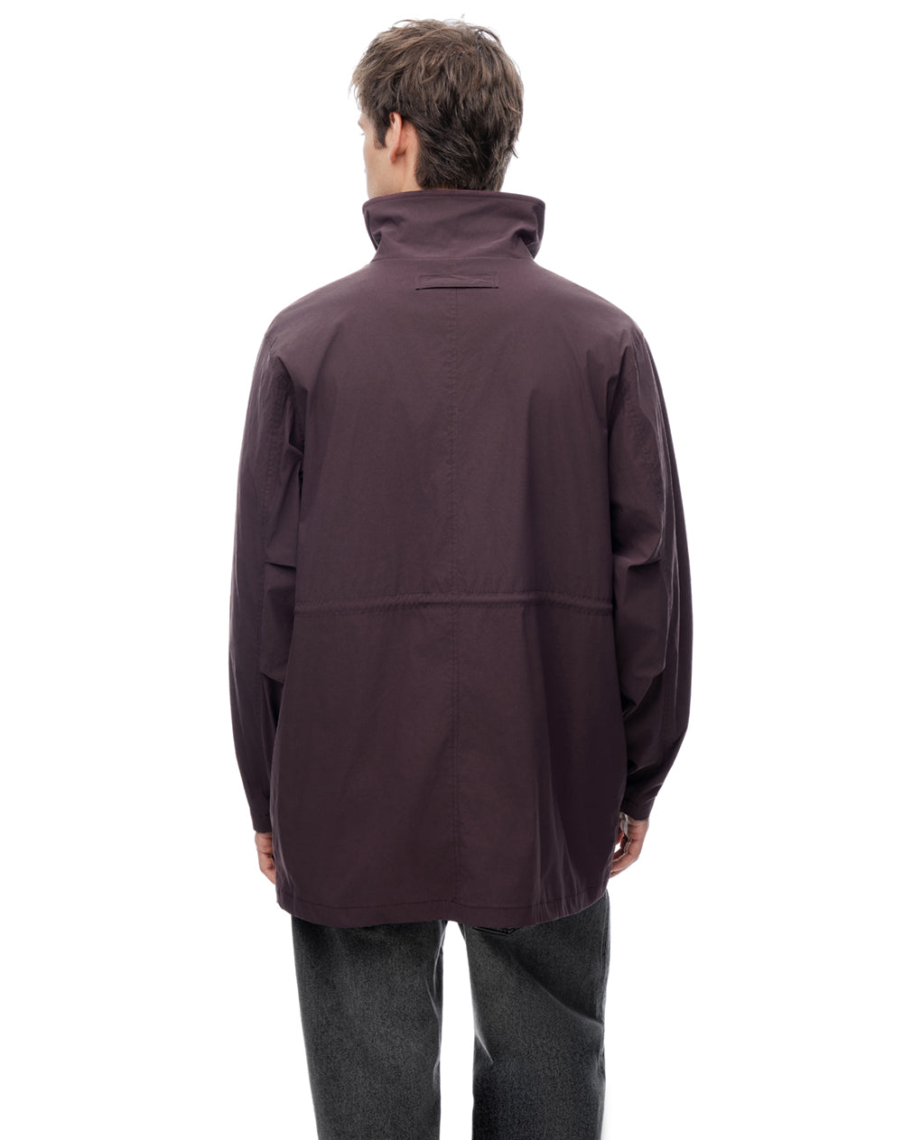 Chaqueta rompevientos regular vinotinto hombre