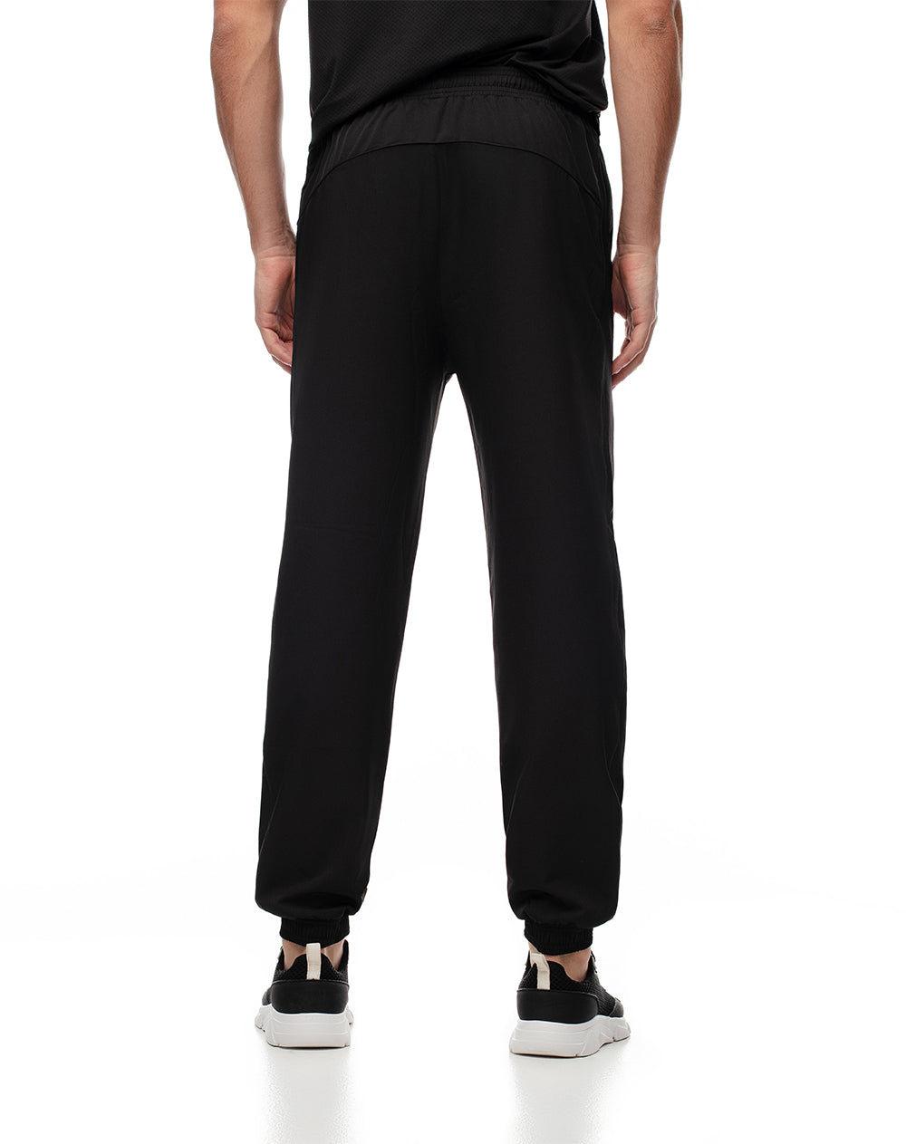 Jogger secado rápido negro hombre