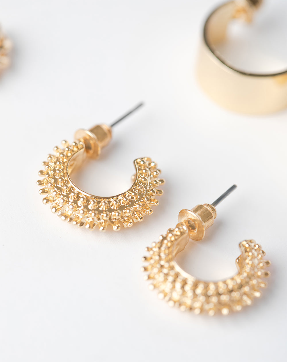 Aretes pack x6 doradas