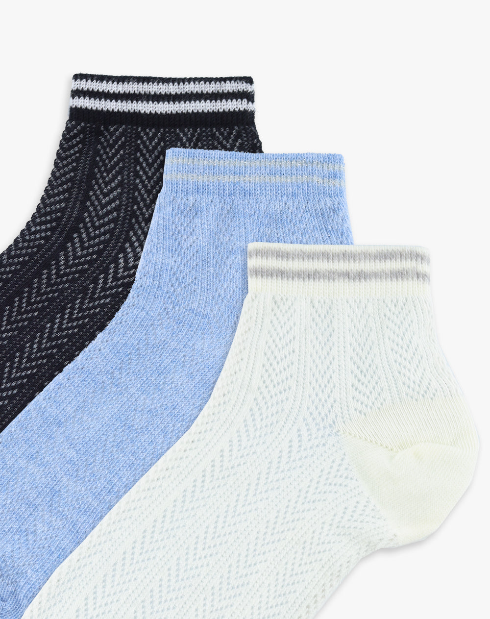 3 pares de medias cortas surtido mujer