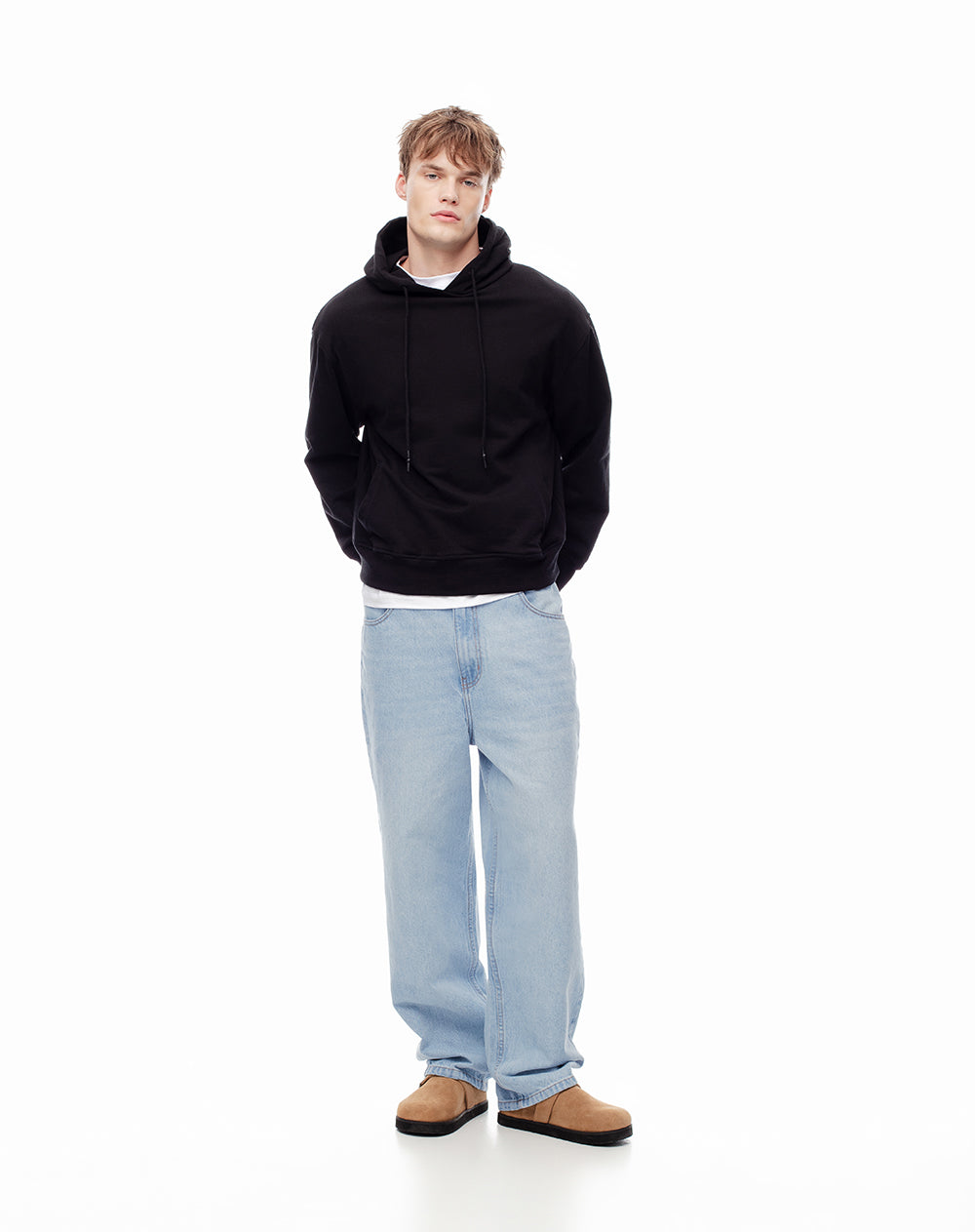 Jean baggy índigo claro hombre