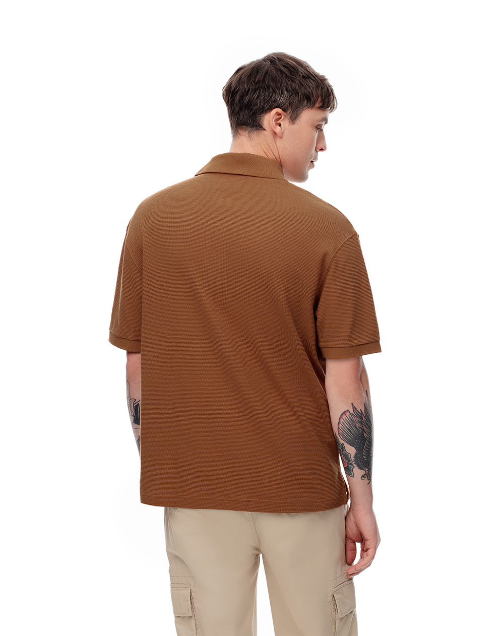 Polo regular algodón caramelo hombre