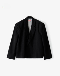 Blazer cropped negro mujer