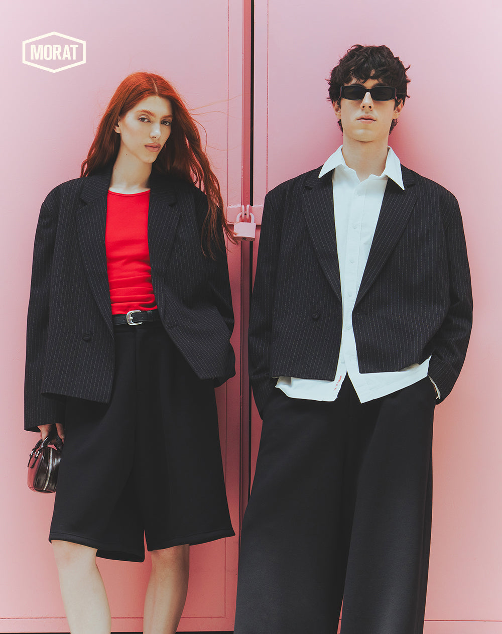 Blazer cropped negro unisex GEF | MORAT