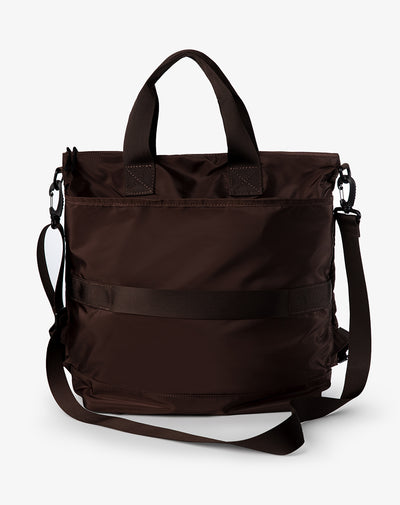 Bolso tote correa ajustable café