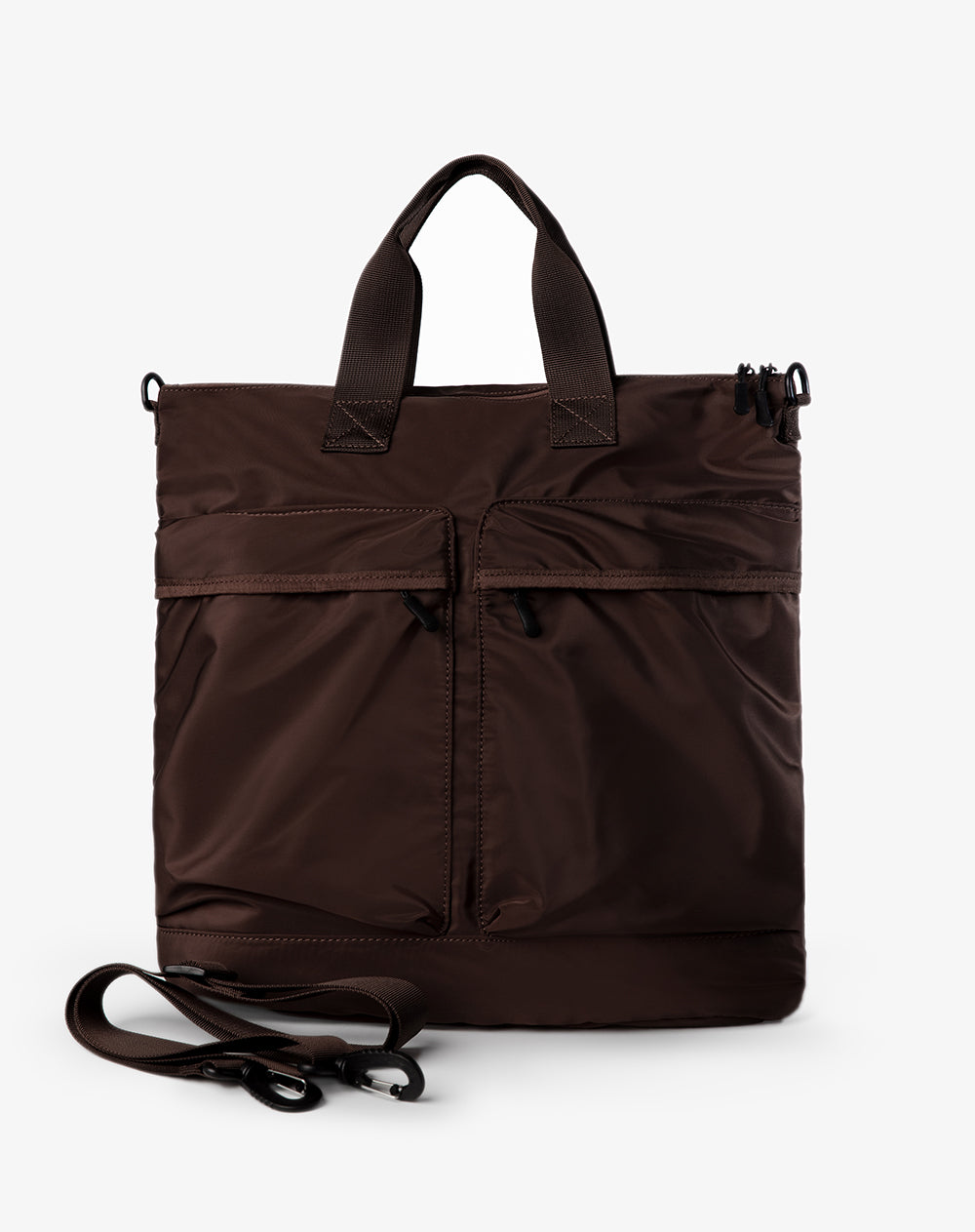 Bolso tote correa ajustable café