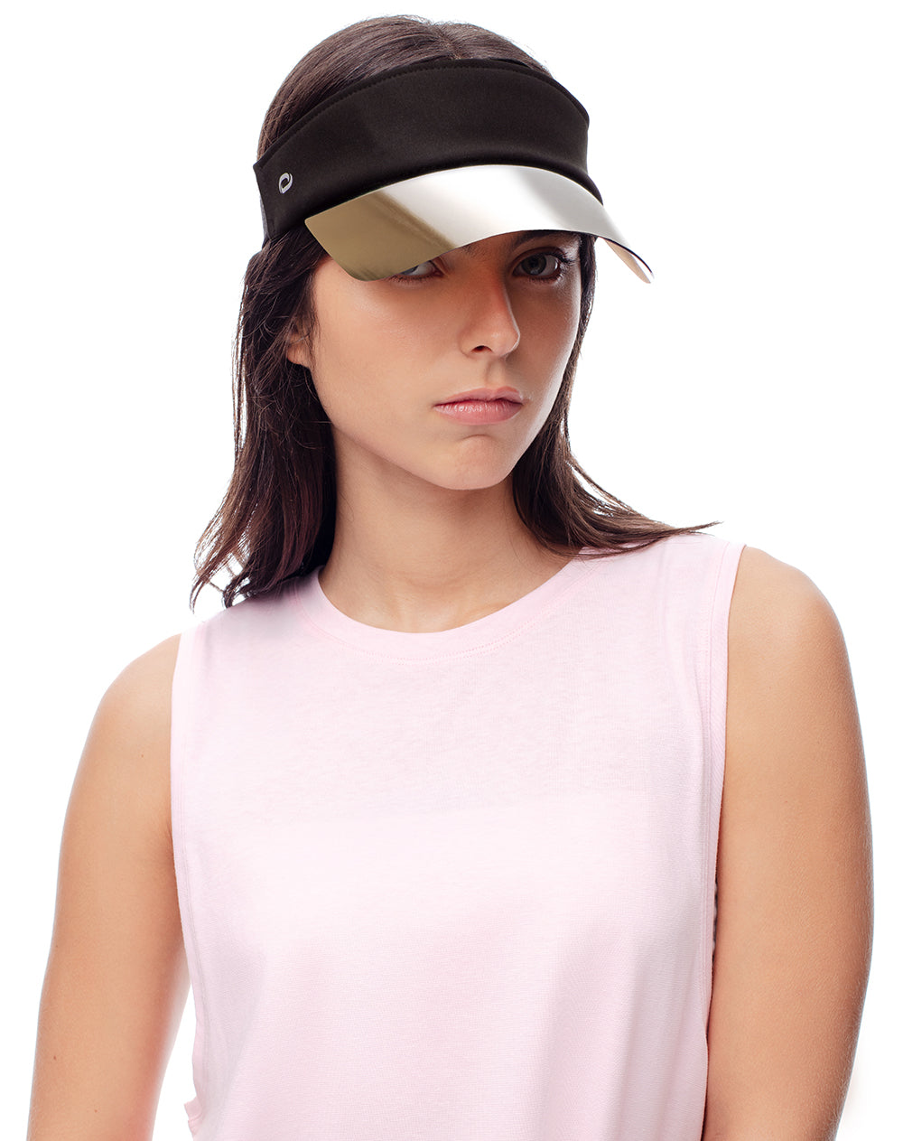 Visera deportiva negra