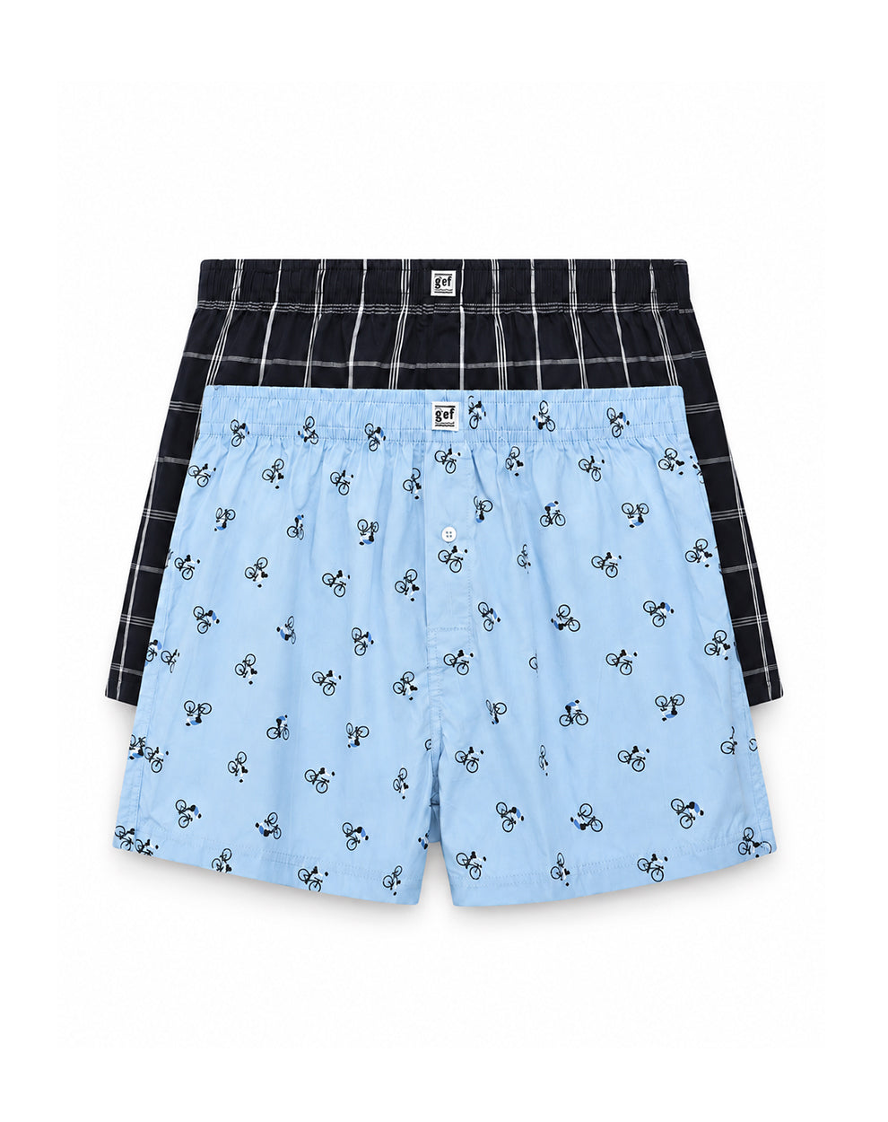 Bóxer medio algodón amplio x2unds surtido hombre