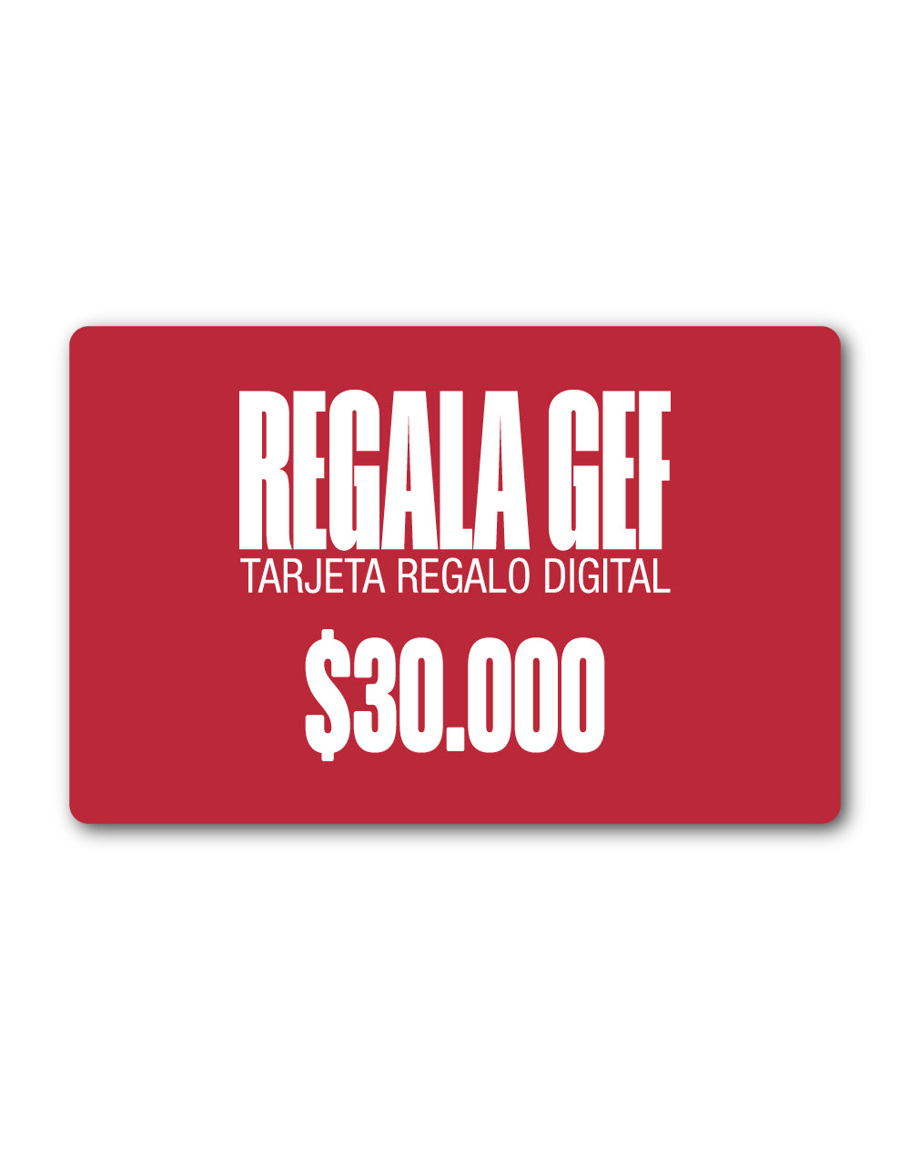 Bono de regalo digital $30.000