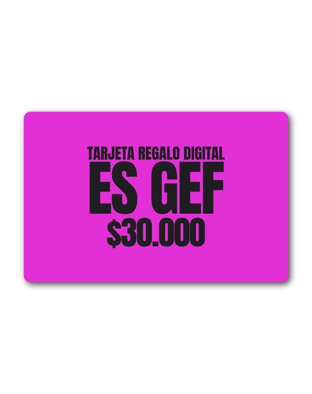Bono de regalo digital $30.000