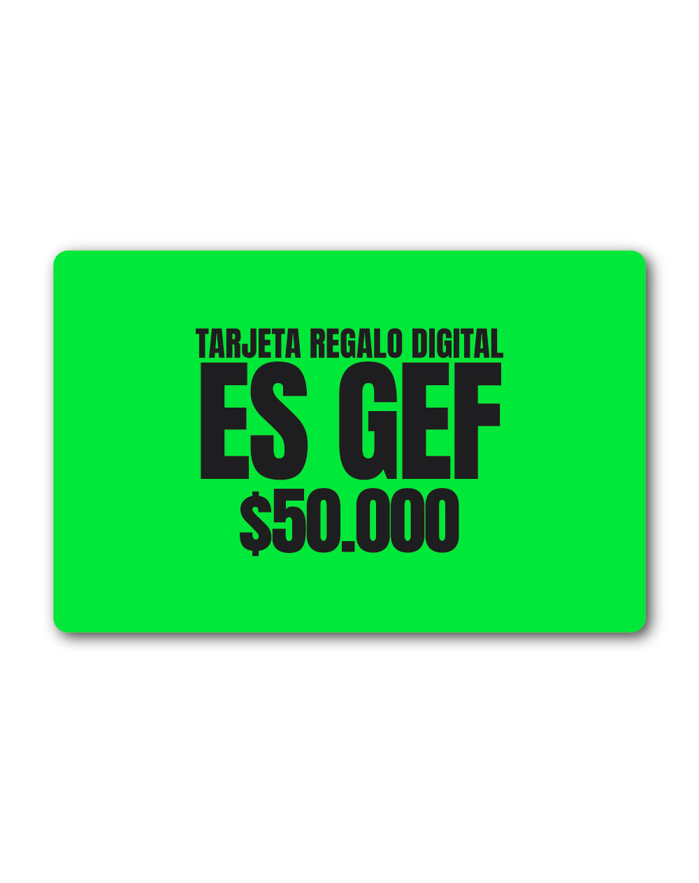 Bono de regalo digital $50.000