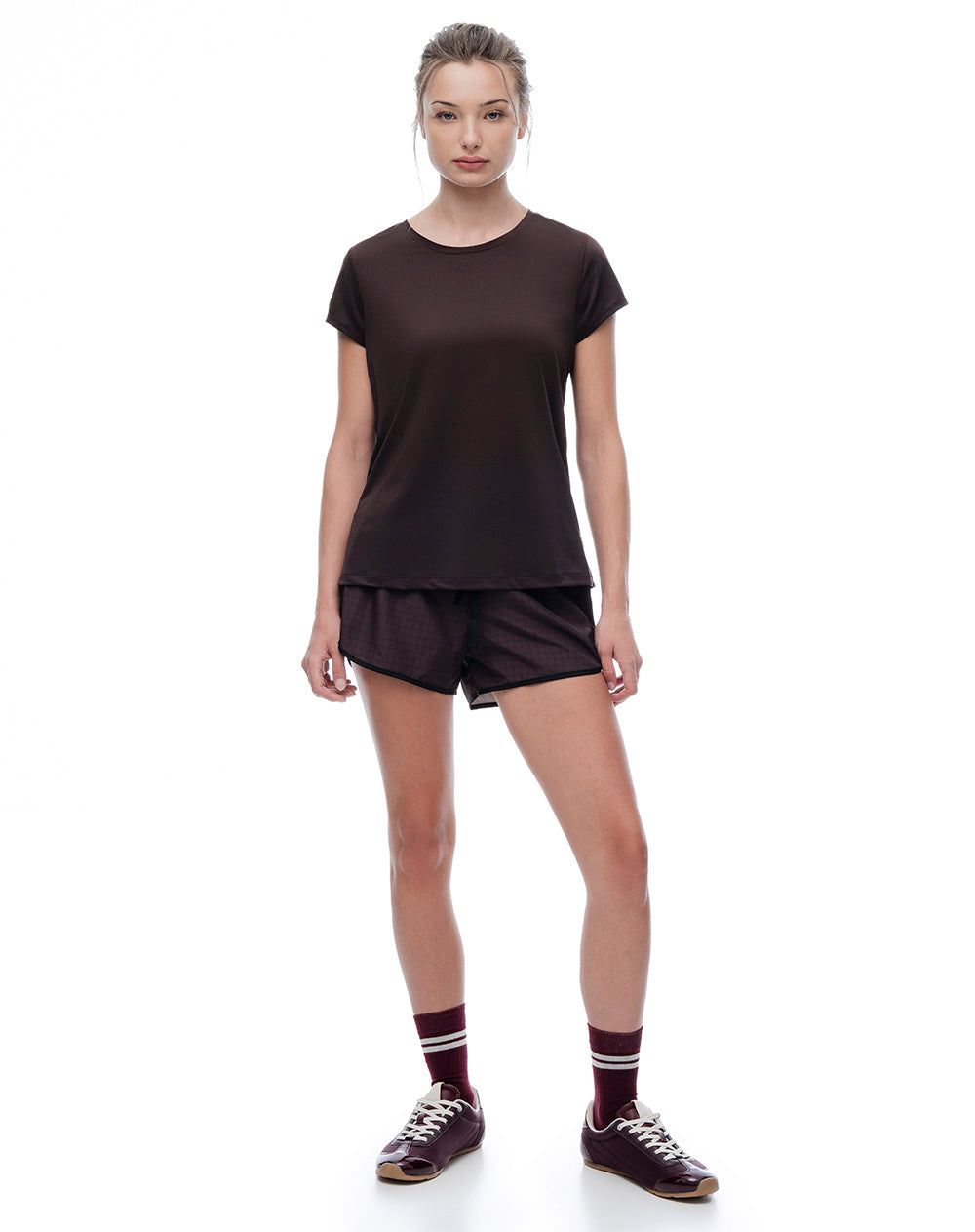 Set deportivo camiseta + short deportivo mujer
