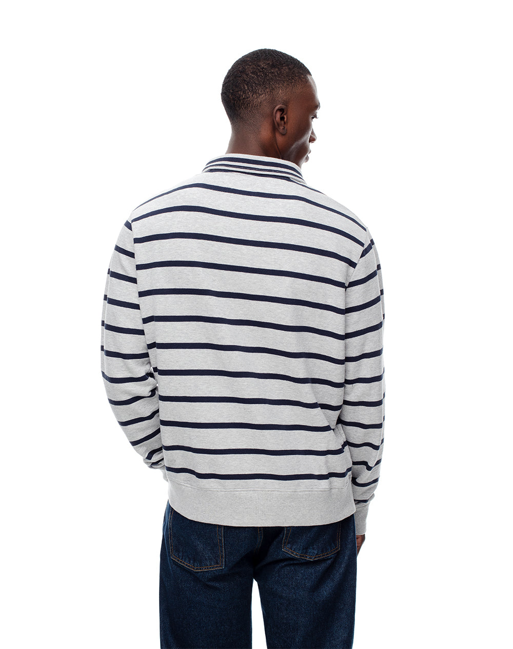 Buzo regular algodón rayas hombre