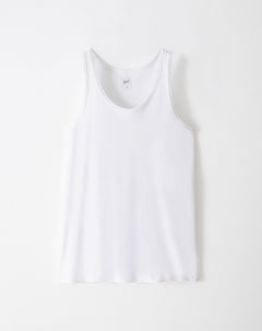 Camisilla slim algodón blanca hombre